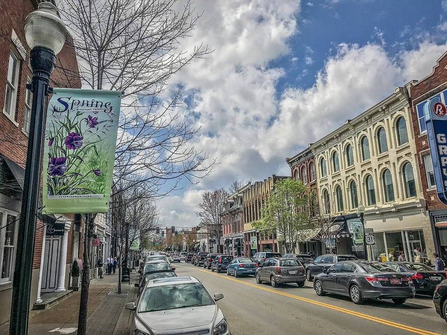 Historic downtown in Franklin, TN